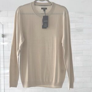 Men's Beige Crewneck Sweater NWT